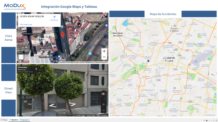 Tableau and Street View