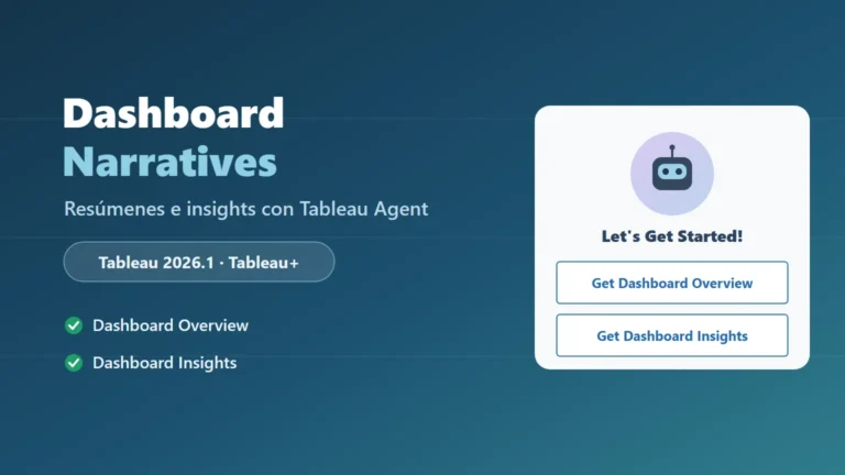 Dashboard Narratives en Tableau con Tableau Agent