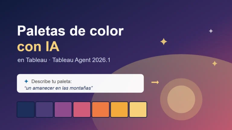 Creación de una paleta de colores con IA en Tableau a partir de una descripción en lenguaje natural